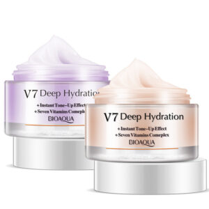 V7 Deep Hydration face cream jars, skincare moisturizer