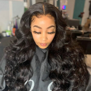 Alternative view of Wig European And American Long Curly Hair Wavy Curly Hair Front Lace African Women Chemical Fiber Wig Cover